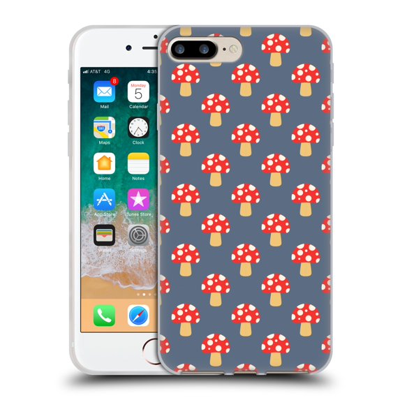 Head Case Designs Officially Licensed Haroulita Patterns 2 Mushroom Soft Gel Case Compatible with Apple iPhone 7 Plus / iPhone 8 Plus