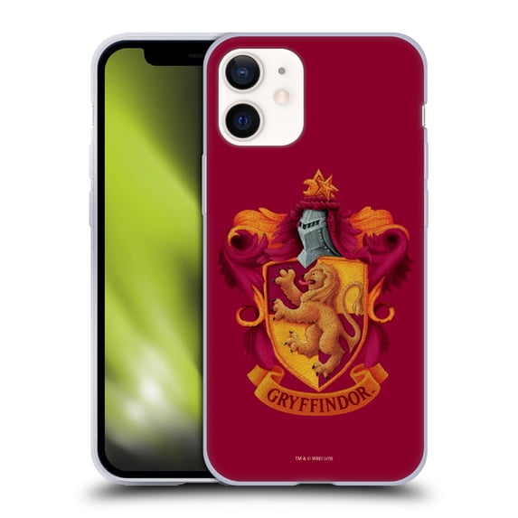 Head Case Designs Officially Licensed Harry Potter Chamber Of Secrets I Gryffindor Crest Soft Gel Case Compatible with Apple iPhone 12 Mini