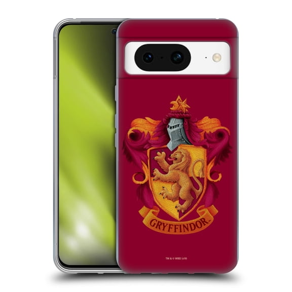 Head Case Designs Officially Licensed Harry Potter Chamber Of Secrets I Gryffindor Crest Soft Gel Case Compatible with Google Pixel 8