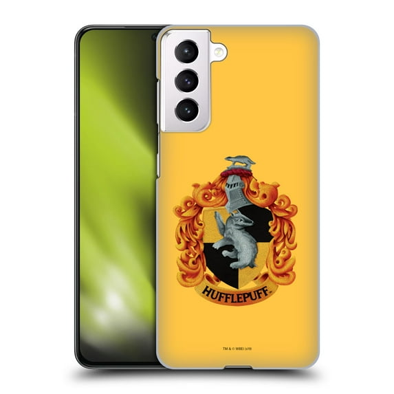 Head Case Designs Officially Licensed Harry Potter Chamber Of Secrets I Hufflepuff Crest Hard Back Case Compatible with Samsung Galaxy S21 5G