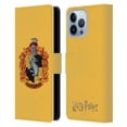 thumbnail image 1 of Head Case Designs Officially Licensed Harry Potter Chamber Of Secrets I Hufflepuff Crest Leather Book Wallet Case Cover Compatible with Apple iPhone 13 Pro Max, 1 of 6