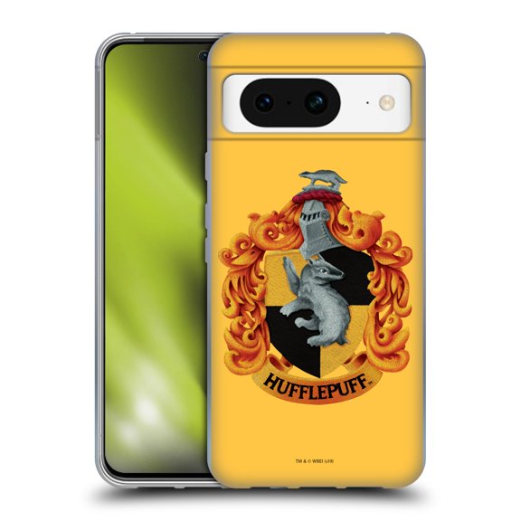 Head Case Designs Officially Licensed Harry Potter Chamber Of Secrets I Hufflepuff Crest Soft Gel Case Compatible with Google Pixel 8