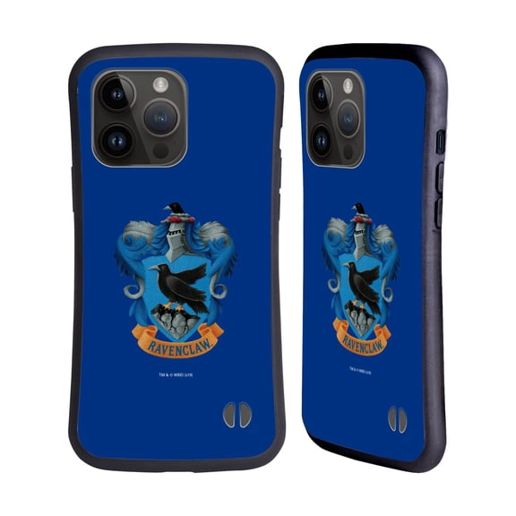 Head Case Designs Officially Licensed Harry Potter Chamber Of Secrets I Ravenclaw Crest Hybrid Case Compatible with Apple iPhone 15 Pro Max