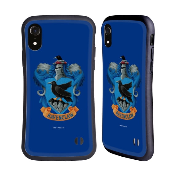 Head Case Designs Officially Licensed Harry Potter Chamber Of Secrets I Ravenclaw Crest Hybrid Case Compatible with Apple iPhone XR