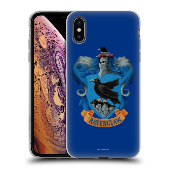 Head Case Designs Officially Licensed Harry Potter Chamber Of Secrets I Ravenclaw Crest Soft Gel Case Compatible with Apple iPhone XS Max