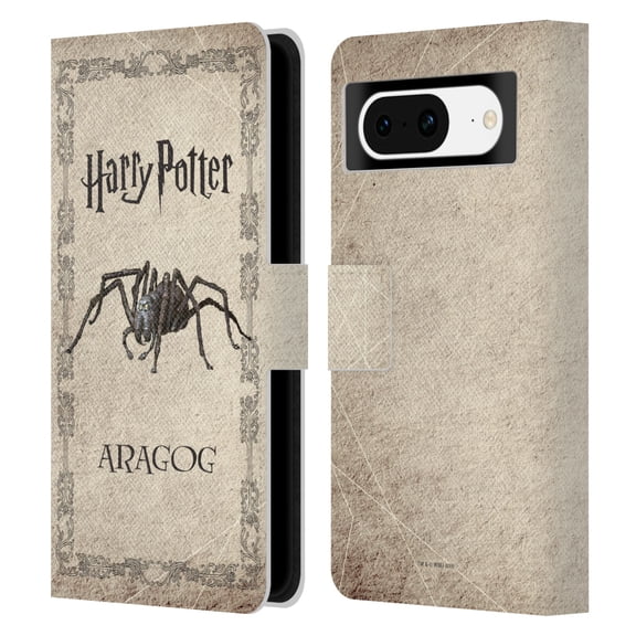 Head Case Designs Officially Licensed Harry Potter Chamber Of Secrets II Aragog Spider Creature Leather Book Wallet Case Cover Compatible with Google Pixel 8