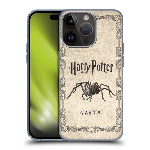 Head Case Designs Officially Licensed Harry Potter Chamber Of Secrets II Aragog Spider Creature Soft Gel Case Compatible with Apple iPhone 15 Pro