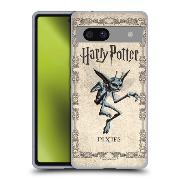 Head Case Designs Officially Licensed Harry Potter Chamber Of Secrets II Cornish Pixies Creature Soft Gel Case Compatible with Google Pixel 7a