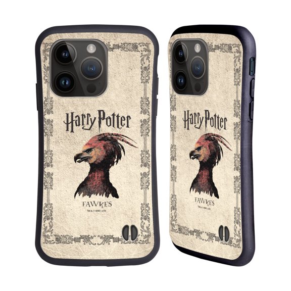 Head Case Designs Officially Licensed Harry Potter Chamber Of Secrets II Fawkes Phoenix Creature Hybrid Case Compatible with Apple iPhone 15 Pro