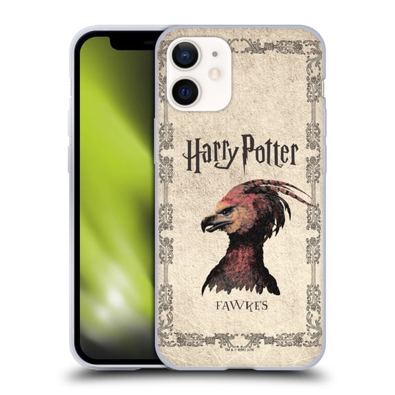 Head Case Designs Officially Licensed Harry Potter Chamber Of Secrets II Fawkes Phoenix Creature Soft Gel Case Compatible with Apple iPhone 12 Mini