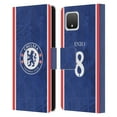 thumbnail image 1 of Head Case Designs Officially Licensed Chelsea Football Club 2025/26 Players Home Kit Enzo Fernández Leather Wallet Case Compatible with Google Pixel 4, 1 of 6
