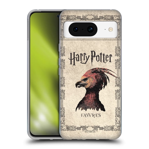 Head Case Designs Officially Licensed Harry Potter Chamber Of Secrets II Fawkes Phoenix Creature Soft Gel Case Compatible with Google Pixel 8
