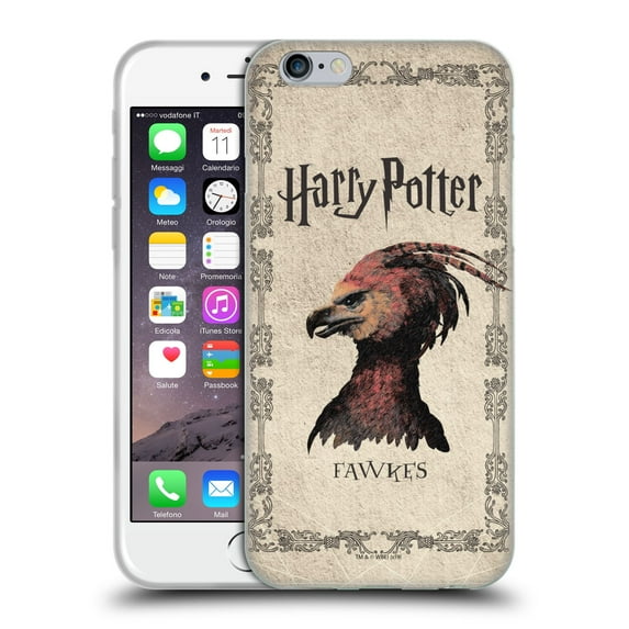 Head Case Designs Officially Licensed Harry Potter Chamber Of Secrets II Fawkes Phoenix Creature Soft Gel Case Compatible with Apple iPhone 6 / iPhone 6s