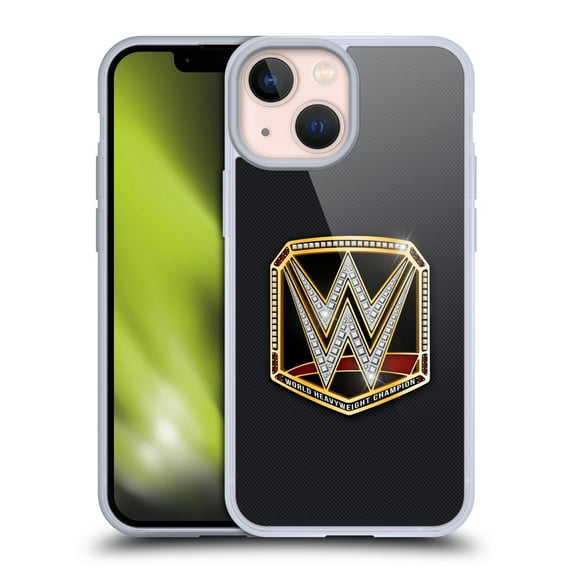 Head Case Designs WWE Title Belts World Heavyweight Champion Soft Gel Case for Apple iPhone 13 Mini