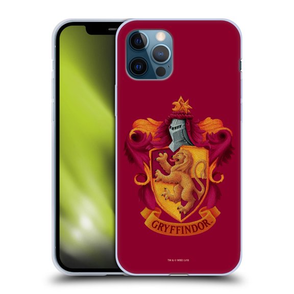 Head Case Designs Officially Licensed Harry Potter Chamber Of Secrets I Gryffindor Crest Soft Gel Case Compatible with Apple iPhone 12 / iPhone 12 Pro