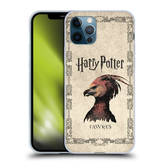 Head Case Designs Officially Licensed Harry Potter Chamber Of Secrets II Fawkes Phoenix Creature Soft Gel Case Compatible with Apple iPhone 12 / iPhone 12 Pro