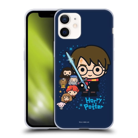 Head Case Designs Officially Licensed Harry Potter Deathly Hallows I Characters Soft Gel Case Compatible with Apple iPhone 12 Mini