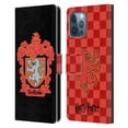 thumbnail image 1 of Head Case Designs Officially Licensed Harry Potter Deathly Hallows I Gryffindor Crest Leather Book Wallet Case Cover Compatible with Apple iPhone 12 Pro Max, 1 of 6