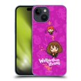 thumbnail image 1 of Head Case Designs Officially Licensed Harry Potter Deathly Hallows I Hermione Ron Spell Hard Back Case Compatible with Apple iPhone 15, 1 of 7