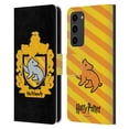 thumbnail image 1 of Head Case Designs Officially Licensed Harry Potter Deathly Hallows I Hufflepuff Crest Leather Book Wallet Case Cover Compatible with Samsung Galaxy S23+ 5G, 1 of 6