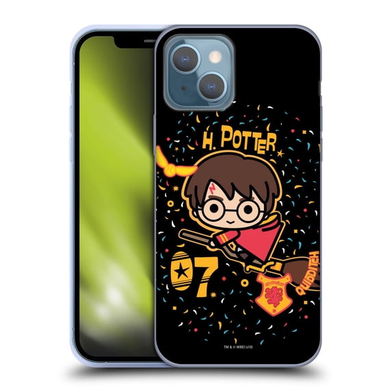 Head Case Designs Officially Licensed Harry Potter Deathly Hallows I Quidditch Broom Soft Gel Case Compatible with Apple iPhone 13
