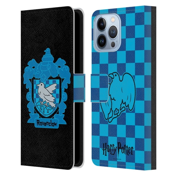 Head Case Designs Officially Licensed Harry Potter Deathly Hallows I Ravenclaw Crest Leather Book Wallet Case Cover Compatible with Apple iPhone 13 Pro Max