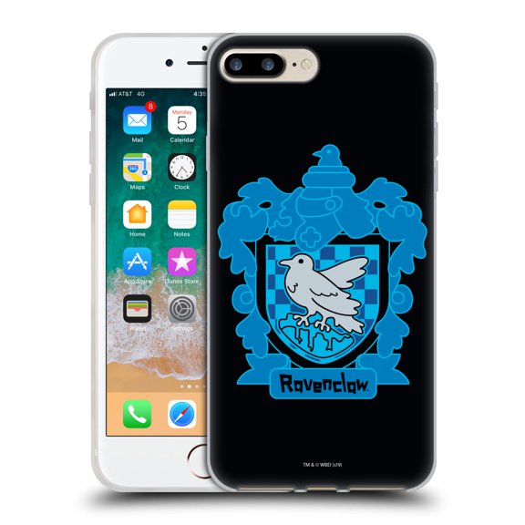Head Case Designs Officially Licensed Harry Potter Deathly Hallows I Ravenclaw Crest Soft Gel Case Compatible with Apple iPhone 7 Plus / iPhone 8 Plus