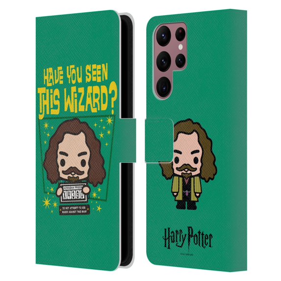 Head Case Designs Officially Licensed Harry Potter Deathly Hallows I Sirius Black Leather Book Wallet Case Cover Compatible with Samsung Galaxy S22 Ultra 5G