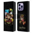 thumbnail image 1 of Head Case Designs Officially Licensed Harry Potter Deathly Hallows I Sorcerer's Stone Leather Book Wallet Case Cover Compatible with Apple iPhone 14 Pro Max, 1 of 6