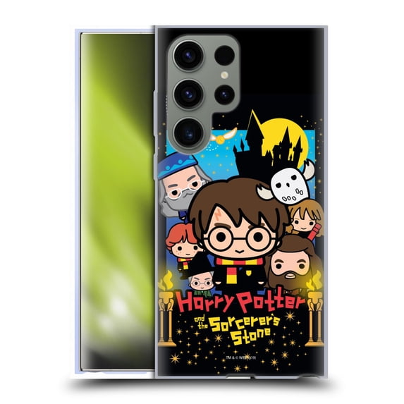 Head Case Designs Officially Licensed Harry Potter Deathly Hallows I Sorcerer's Stone Soft Gel Case Compatible with Samsung Galaxy S23 Ultra 5G
