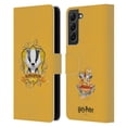 thumbnail image 1 of Head Case Designs Officially Licensed Harry Potter Deathly Hallows II Hufflepuff Leather Book Wallet Case Cover Compatible with Samsung Galaxy S22+ 5G, 1 of 6