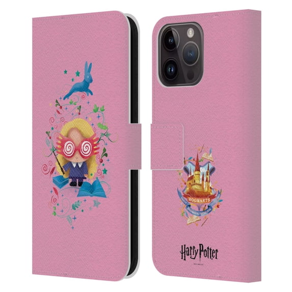 Head Case Designs Officially Licensed Harry Potter Deathly Hallows II Luna Lovegood Leather Book Wallet Case Cover Compatible with Apple iPhone 15 Pro Max
