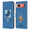 thumbnail image 1 of Head Case Designs Officially Licensed Harry Potter Deathly Hallows II Ravenclaw Leather Book Wallet Case Cover Compatible with Google Pixel 7a, 1 of 6