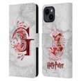 thumbnail image 1 of Head Case Designs Harry Potter Deathly Hallows IX Gryffindor Aguamenti Leather Book Wallet Case Cover For Apple iPhone 15, 1 of 6