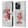 thumbnail image 1 of Head Case Designs Officially Licensed Harry Potter Deathly Hallows IX Gryffindor Aguamenti Leather Book Wallet Case Cover Compatible with Apple iPhone 14 Pro, 1 of 6