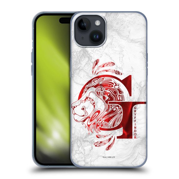Head Case Designs Officially Licensed Harry Potter Deathly Hallows IX Gryffindor Aguamenti Soft Gel Case Compatible with Apple iPhone 15 Plus