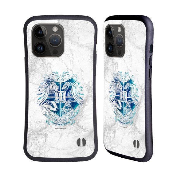 Head Case Designs Officially Licensed Harry Potter Deathly Hallows IX Hogwarts Aguamenti Hybrid Case Compatible with Apple iPhone 15 Pro Max