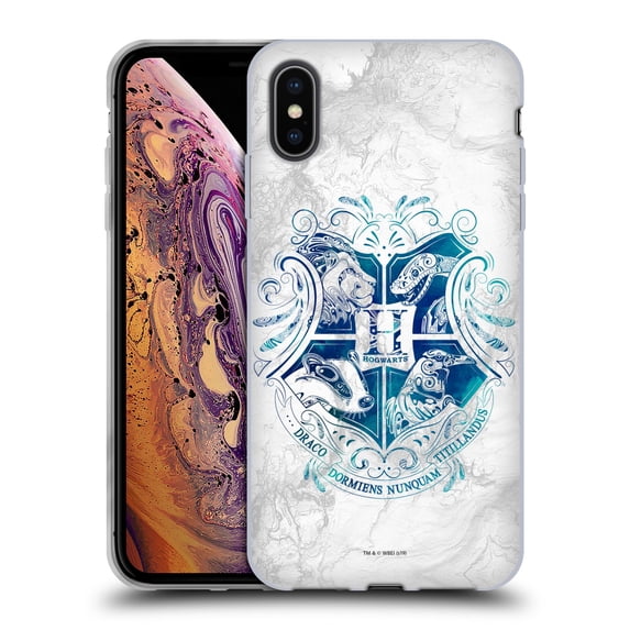 Head Case Designs Officially Licensed Harry Potter Deathly Hallows IX Hogwarts Aguamenti Soft Gel Case Compatible with Apple iPhone XS Max