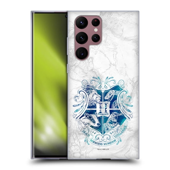 Head Case Designs Officially Licensed Harry Potter Deathly Hallows IX Hogwarts Aguamenti Soft Gel Case Compatible with Samsung Galaxy S22 Ultra 5G