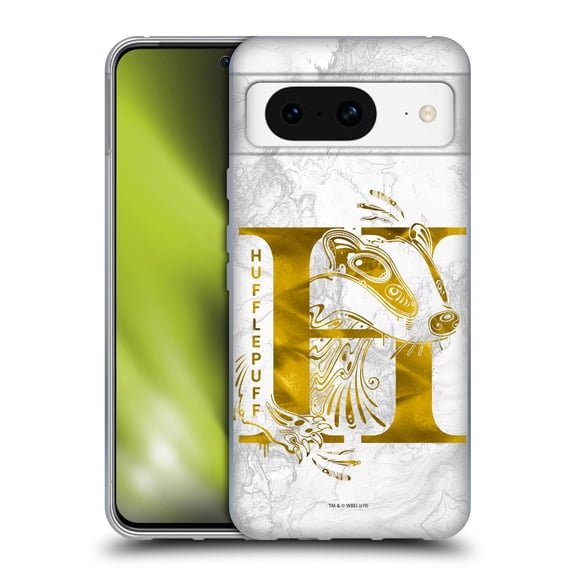 Head Case Designs Officially Licensed Harry Potter Deathly Hallows IX Hufflepuff Aguamenti Soft Gel Case Compatible with Google Pixel 8