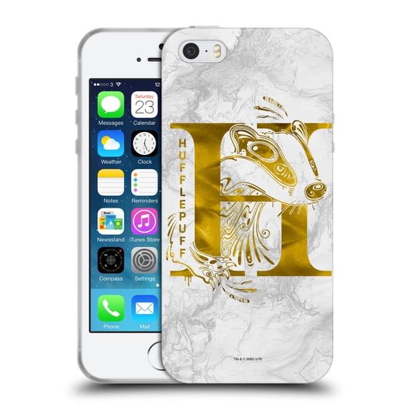 Head Case Designs Officially Licensed Harry Potter Deathly Hallows IX Hufflepuff Aguamenti Soft Gel Case Compatible with Apple iPhone 5 / 5s / iPhone SE 2016