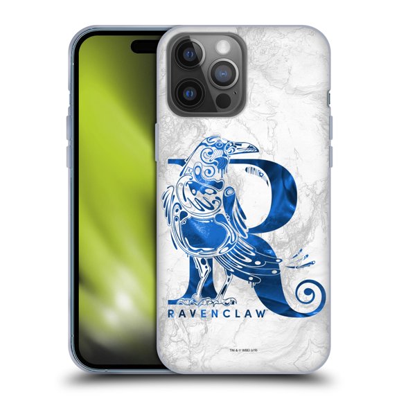 Head Case Designs Officially Licensed Harry Potter Deathly Hallows IX Ravenclaw Aguamenti Soft Gel Case Compatible with Apple iPhone 14 Pro Max
