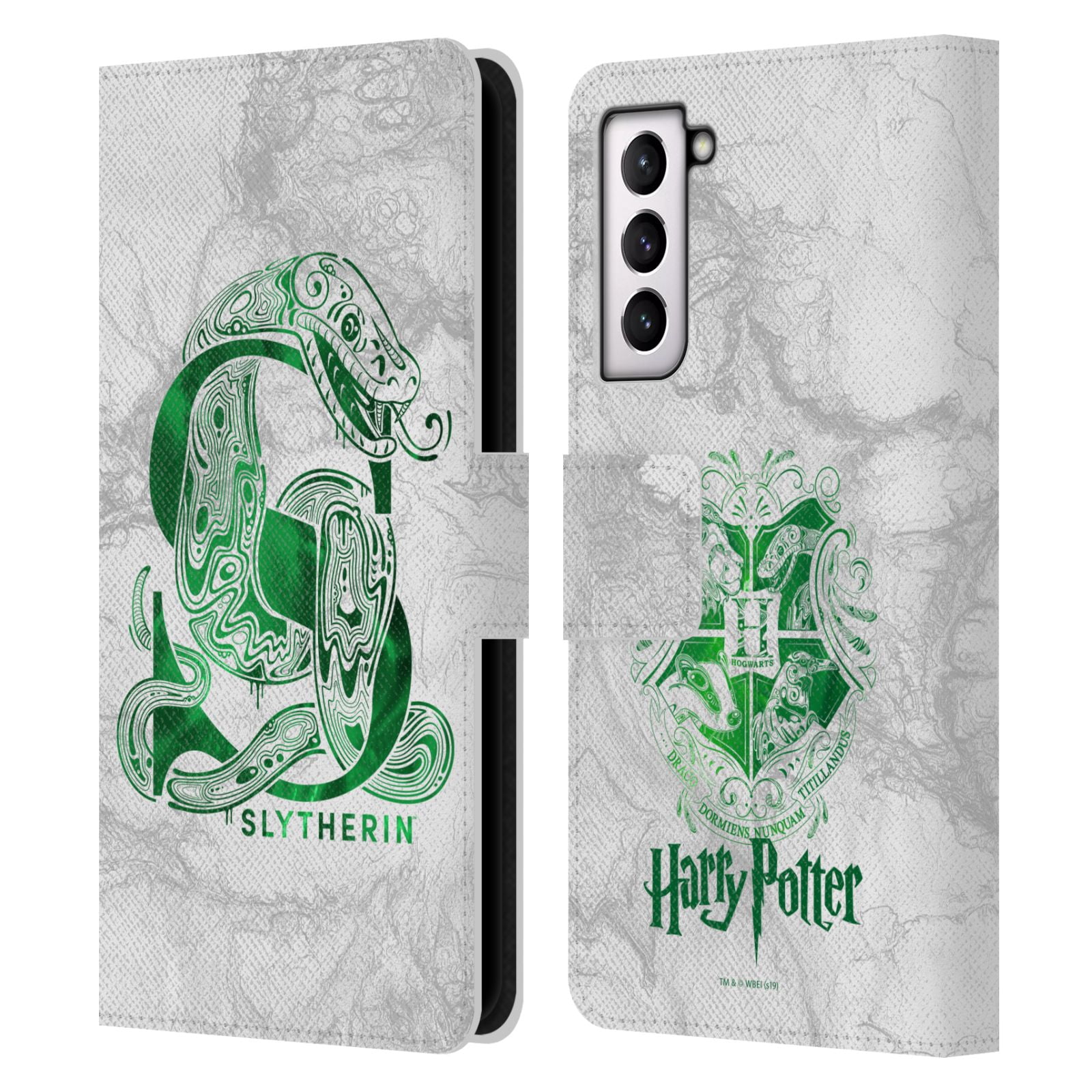 Head Case Designs Funda de piel con licencia oficial de Harry Potter Slytherin