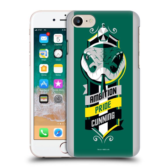 Head Case Designs Officially Licensed Harry Potter Deathly Hallows VI Slytherin Hard Back Case Compatible with Apple iPhone 7 / 8 / SE 2020 & 2022