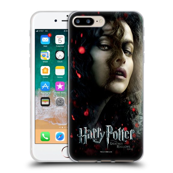 Head Case Designs Officially Licensed Harry Potter Deathly Hallows VIII Bellatrix Lestrange Soft Gel Case Compatible with Apple iPhone 7 Plus / iPhone 8 Plus