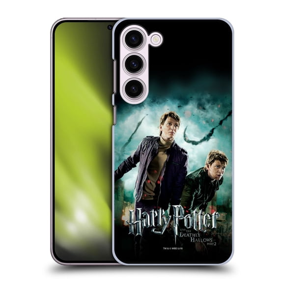 Head Case Designs Officially Licensed Harry Potter Deathly Hallows VIII Fred & George Weasley Hard Back Case Compatible with Samsung Galaxy S23+ 5G