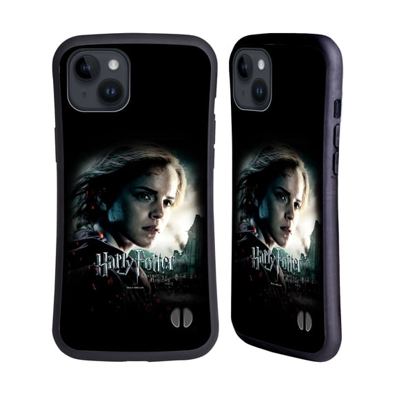 Head Case Designs Officially Licensed Harry Potter Deathly Hallows VIII Hermione Granger Hybrid Case Compatible with Apple iPhone 15 Plus