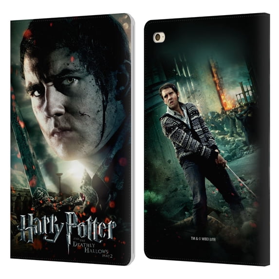 Head Case Designs Officially Licensed Harry Potter Deathly Hallows VIII Neville Longbottom Leather Book Wallet Case Cover Compatible with Apple iPad mini 4