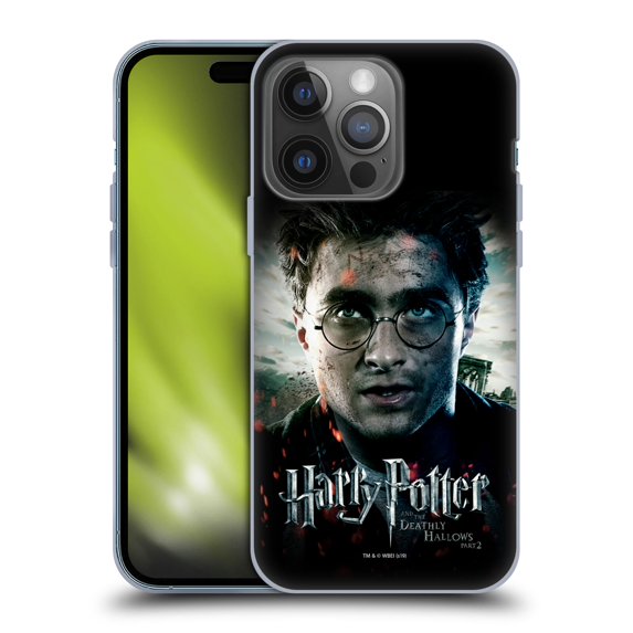 Head Case Designs Officially Licensed Harry Potter Deathly Hallows VIII Potrait Soft Gel Case Compatible with Apple iPhone 14 Pro