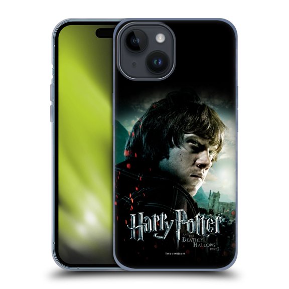 Head Case Designs Officially Licensed Harry Potter Deathly Hallows VIII Ron Weasley Soft Gel Case Compatible with Apple iPhone 15